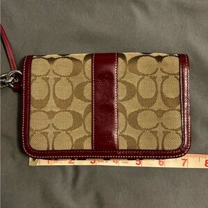 Front Flap Coach Wristlet